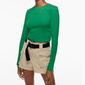 Aritzia TNA Ribbed Cropped Longsleeve size small